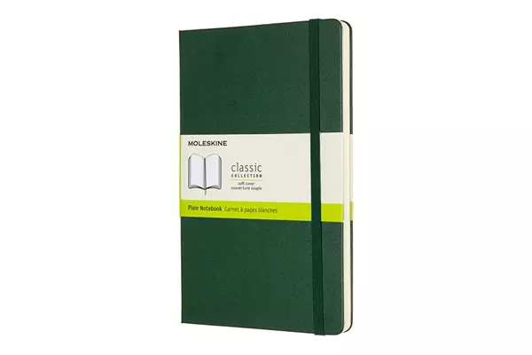 Een Moleskine Plain Hardcover Notebook Large Myrtle Green koop je bij Moleskine.nl